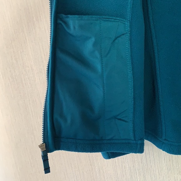 Lands’ End Teal Color Fleece Fall Facket Zipper- Like New - Ladies Large 14-16 - Picture 6 of 15